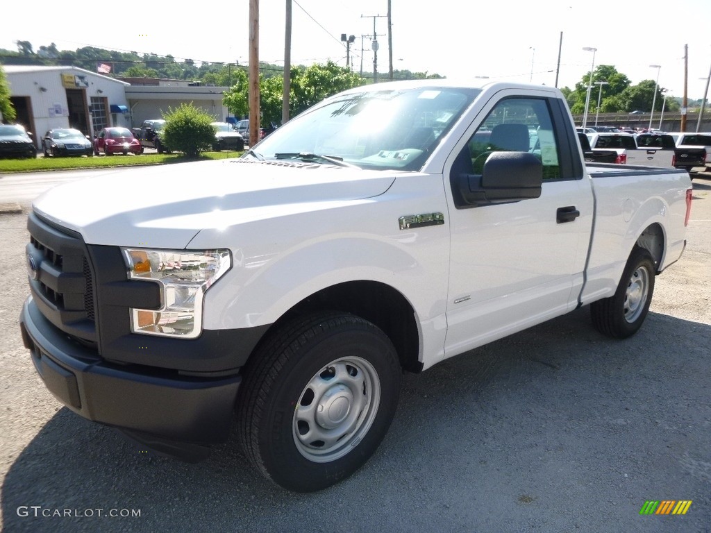 2016 F150 XL Regular Cab - Oxford White / Medium Earth Gray photo #8