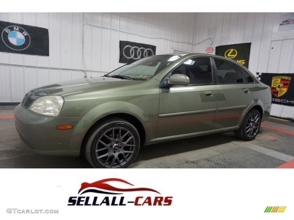 2004 Forenza S - Desert Green Metallic / Gray photo #1