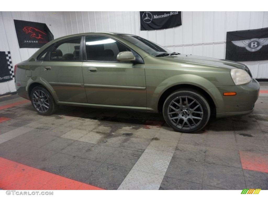 2004 Forenza S - Desert Green Metallic / Gray photo #6