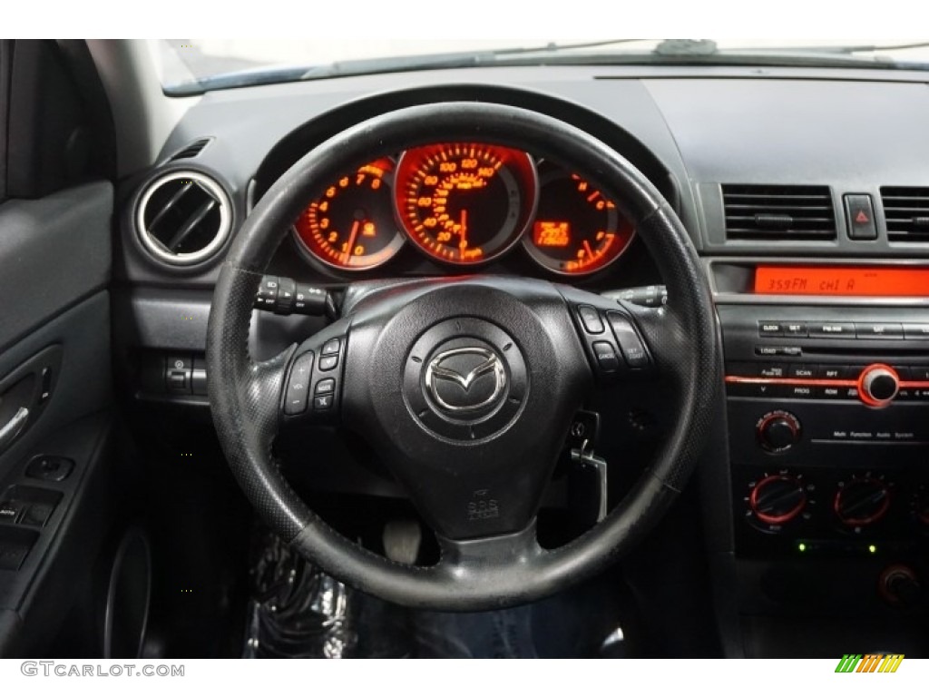 2005 MAZDA3 s Hatchback - Strato Blue Mica / Black/Blue photo #27