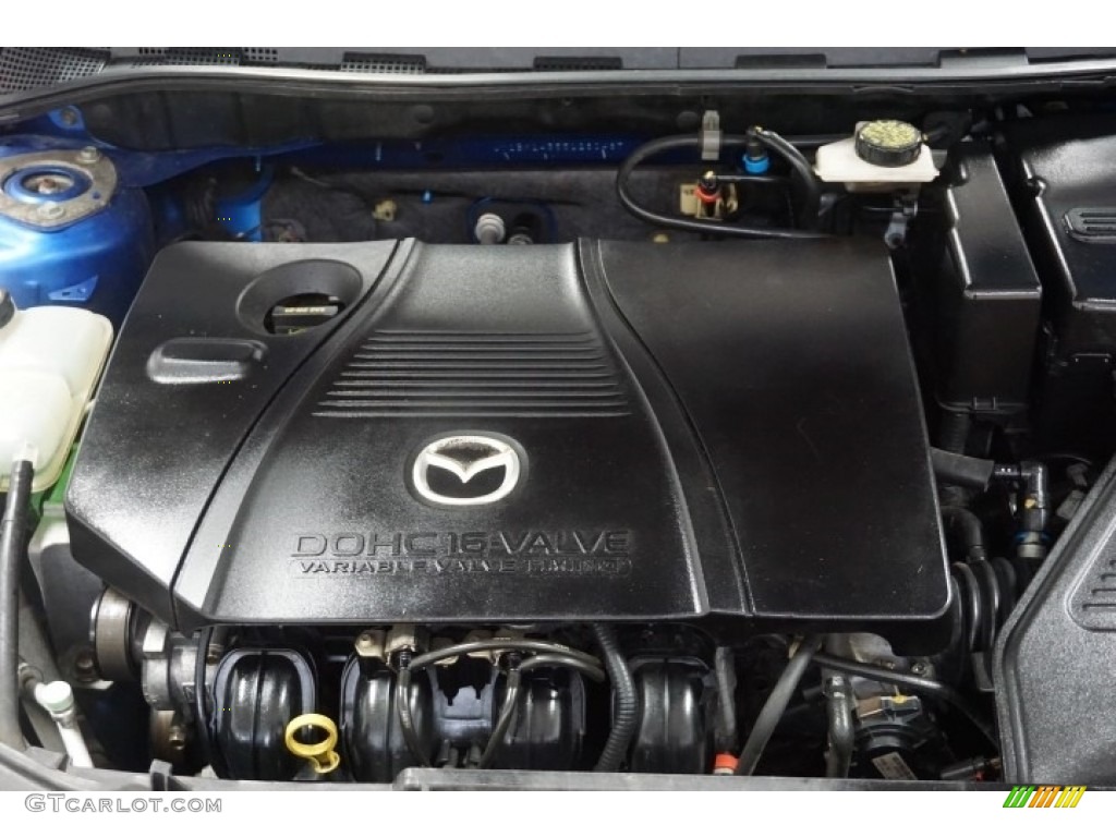 2005 MAZDA3 s Hatchback - Strato Blue Mica / Black/Blue photo #45