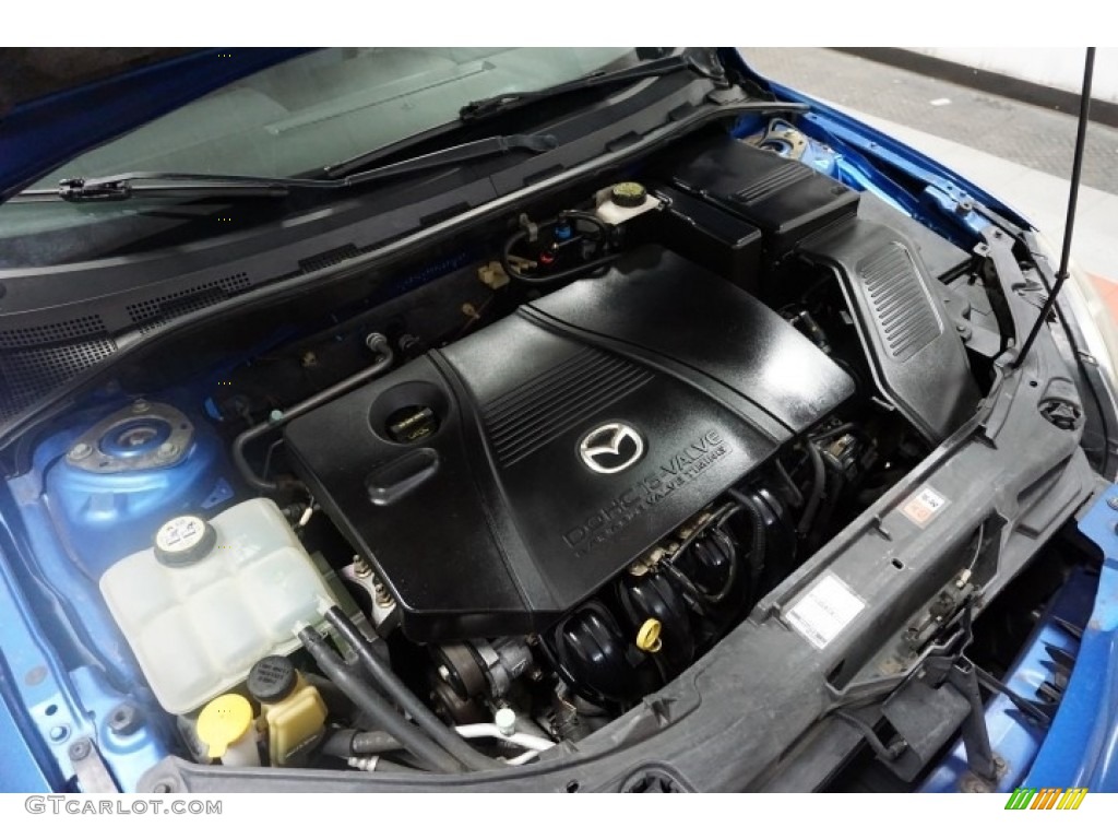 2005 MAZDA3 s Hatchback - Strato Blue Mica / Black/Blue photo #46