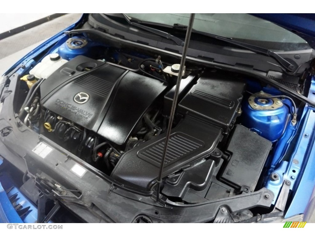 2005 MAZDA3 s Hatchback - Strato Blue Mica / Black/Blue photo #47