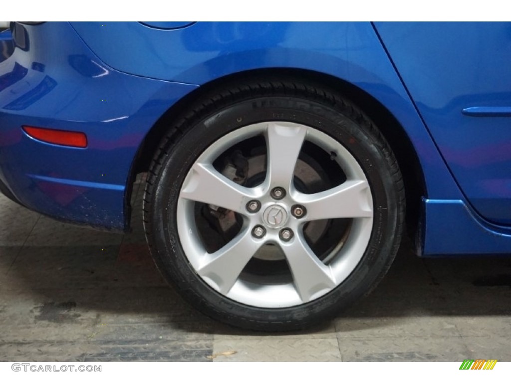2005 MAZDA3 s Hatchback - Strato Blue Mica / Black/Blue photo #60