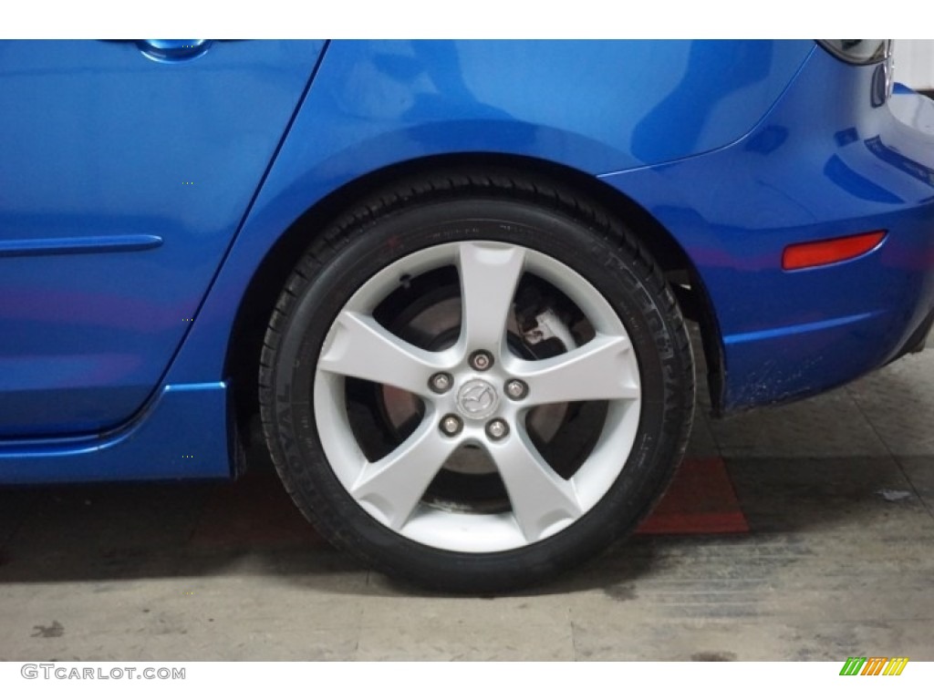 2005 MAZDA3 s Hatchback - Strato Blue Mica / Black/Blue photo #68