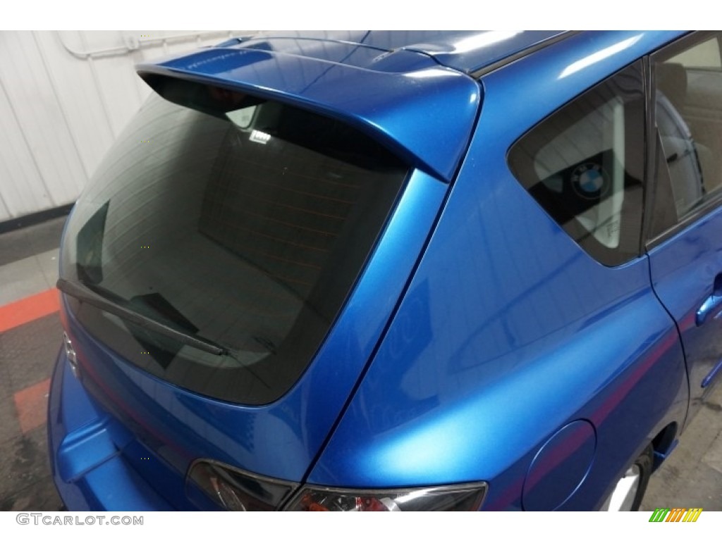 2005 MAZDA3 s Hatchback - Strato Blue Mica / Black/Blue photo #81