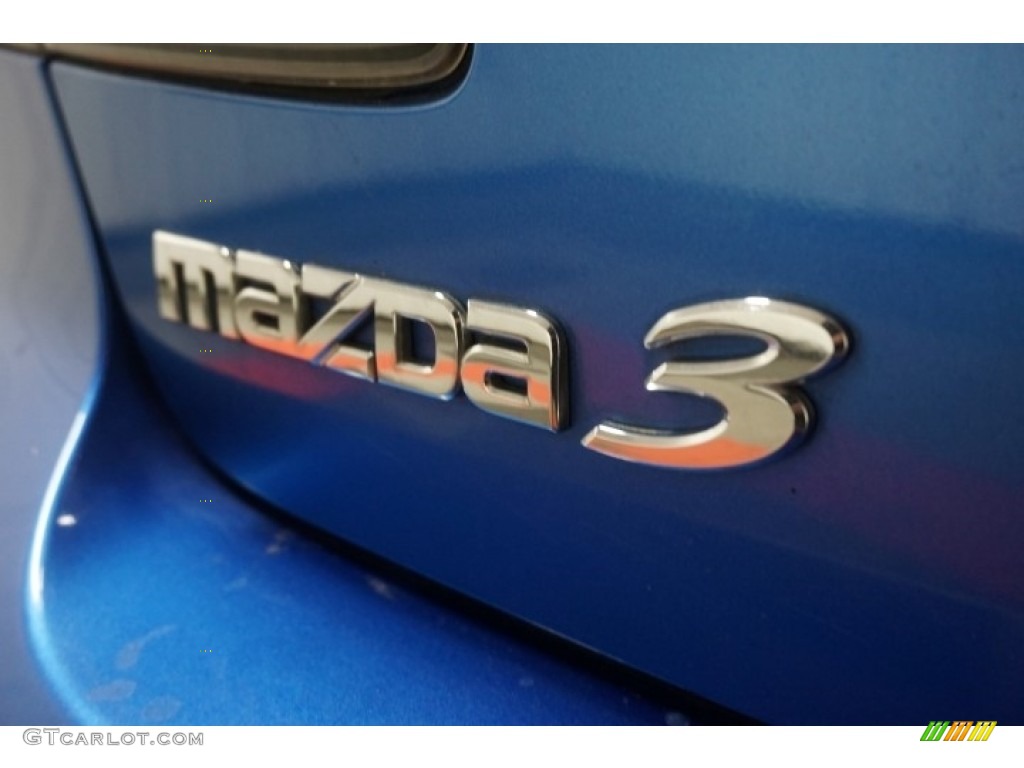 2005 MAZDA3 s Hatchback - Strato Blue Mica / Black/Blue photo #85