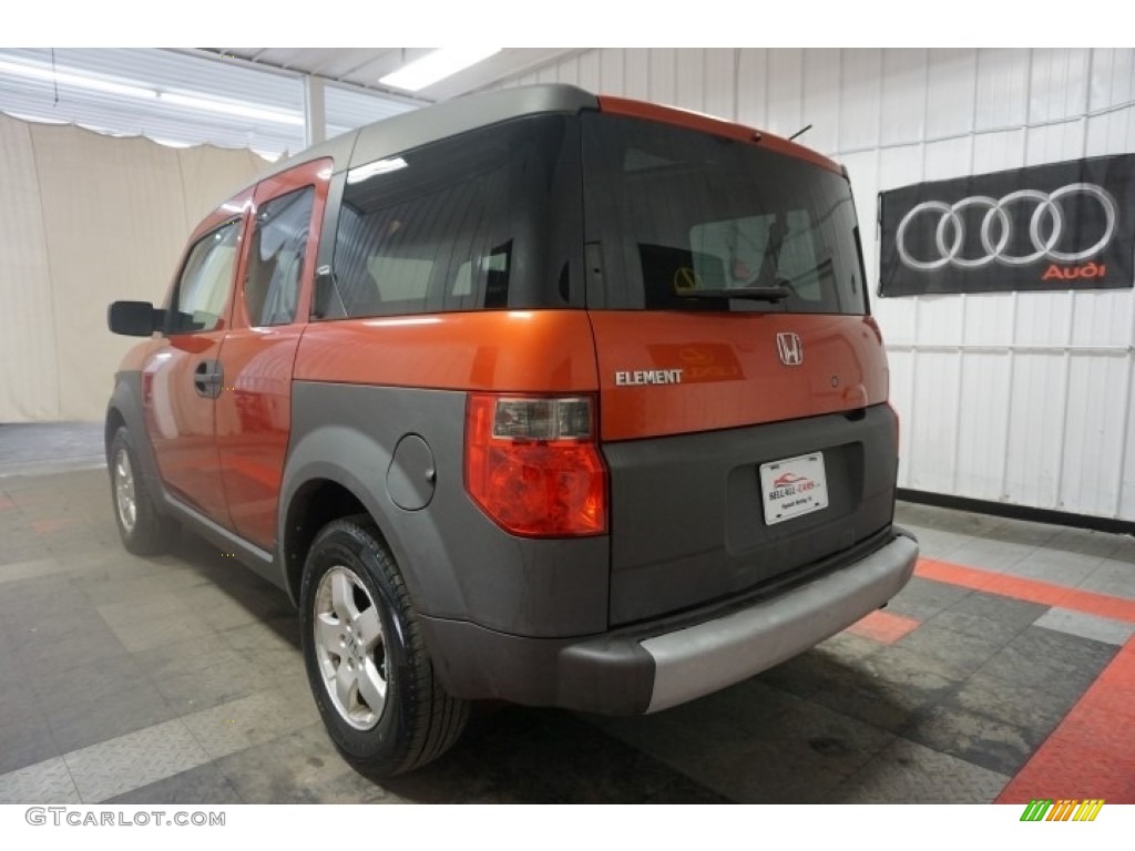 2003 Element EX AWD - Sunset Orange Pearl / Gray photo #10