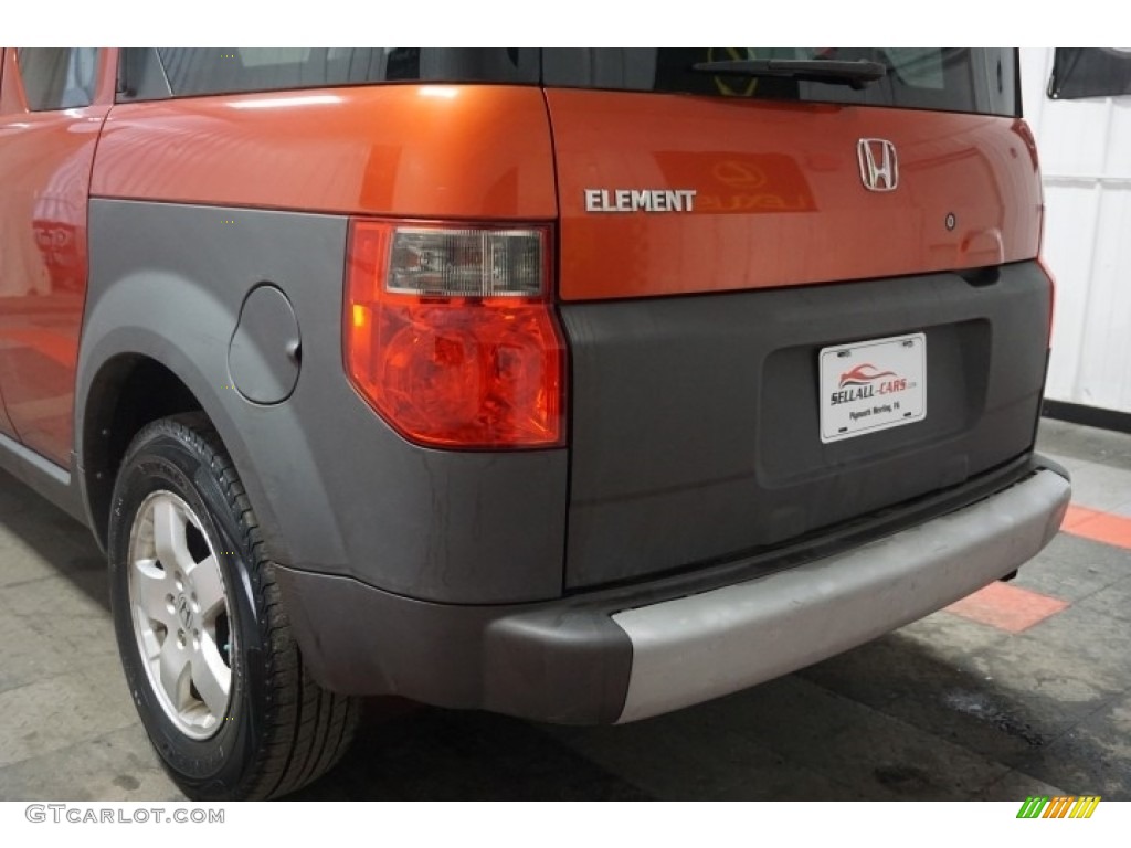 2003 Element EX AWD - Sunset Orange Pearl / Gray photo #61