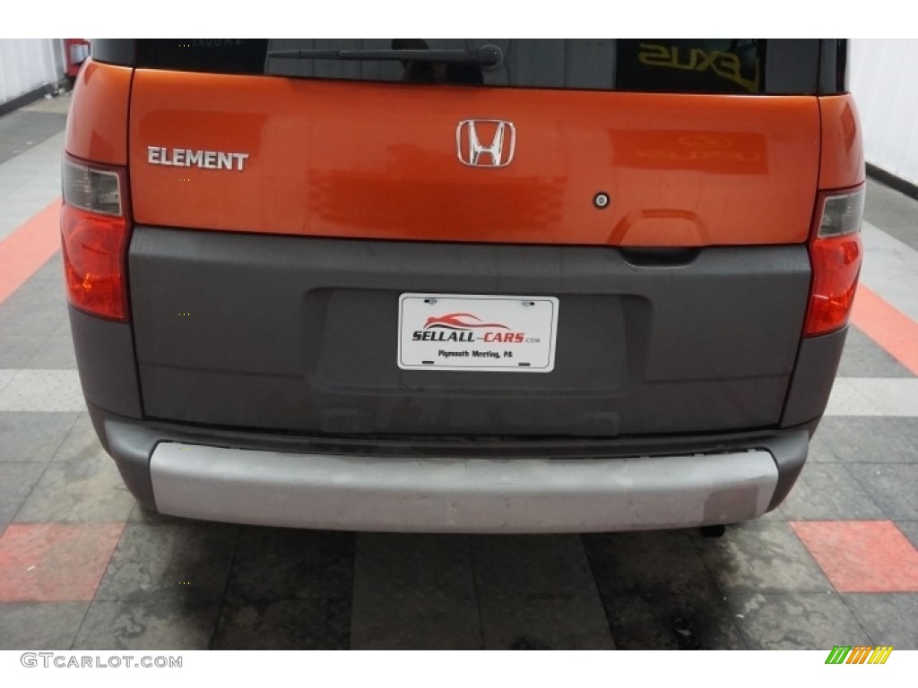 2003 Element EX AWD - Sunset Orange Pearl / Gray photo #63