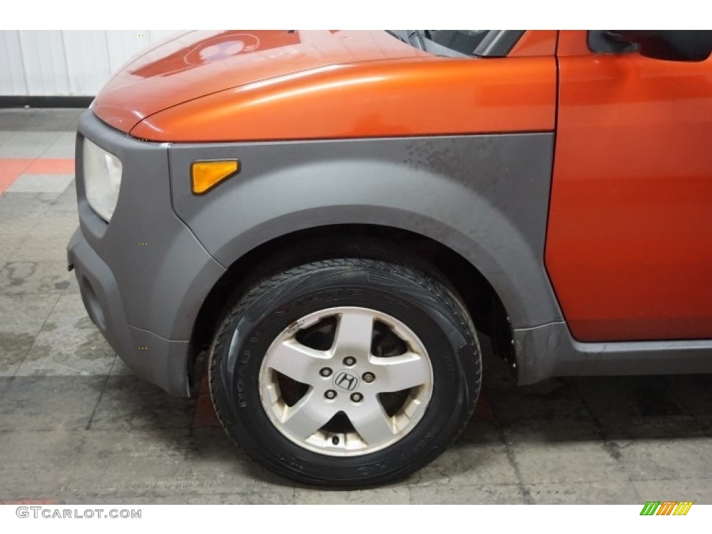 2003 Element EX AWD - Sunset Orange Pearl / Gray photo #71