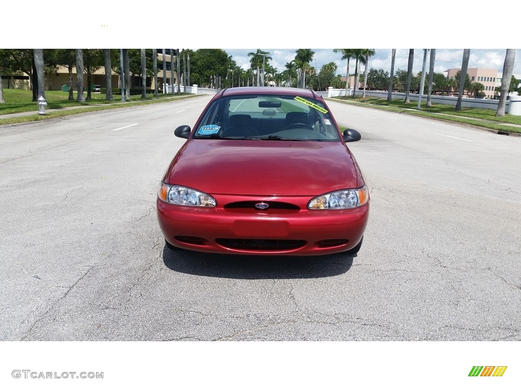 2002 Escort SE Sedan - Bright Red / Medium Graphite photo #7