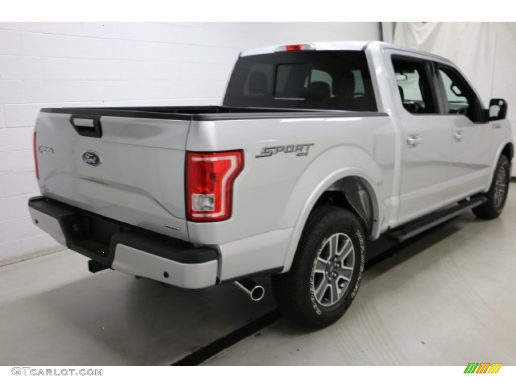 2016 F150 XLT SuperCrew 4x4 - Ingot Silver / Black photo #4