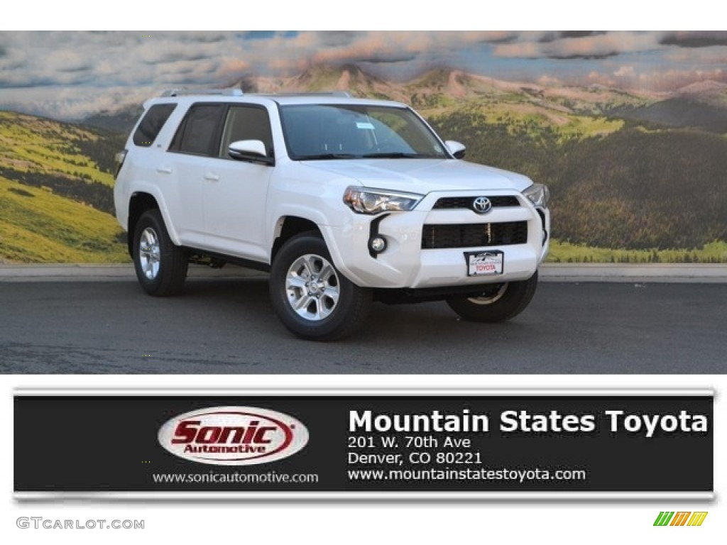 2016 4Runner SR5 Premium 4x4 - Super White / Black photo #1