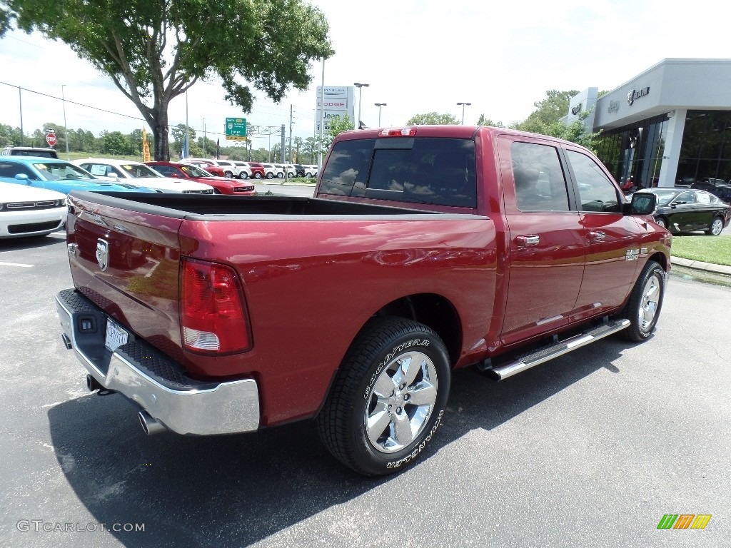 2014 1500 Big Horn Crew Cab - Deep Cherry Red Crystal Pearl / Canyon Brown/Light Frost Beige photo #8
