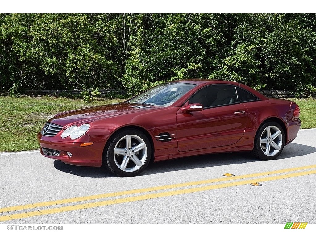 Firemist Red Metallic 2005 Mercedes-Benz SL 500 Roadster Exterior Photo #114051242