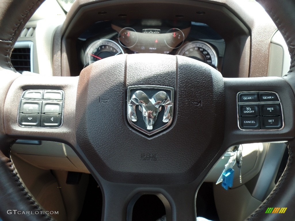 2014 1500 Big Horn Crew Cab - Deep Cherry Red Crystal Pearl / Canyon Brown/Light Frost Beige photo #21