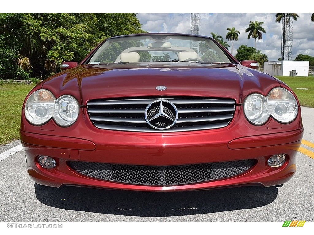 2005 SL 500 Roadster - Firemist Red Metallic / designo Sand/Black photo #15