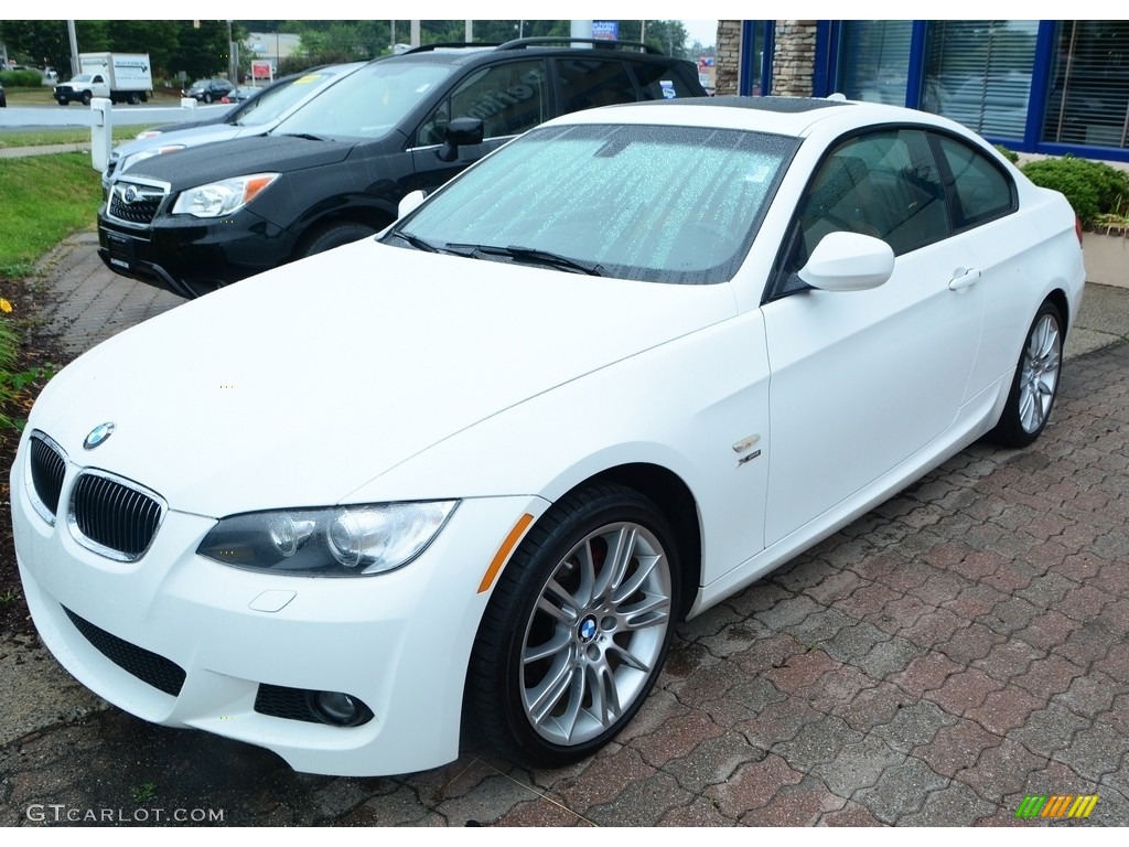 2010 3 Series 328i xDrive Coupe - Alpine White / Saddle Brown Dakota Leather photo #3