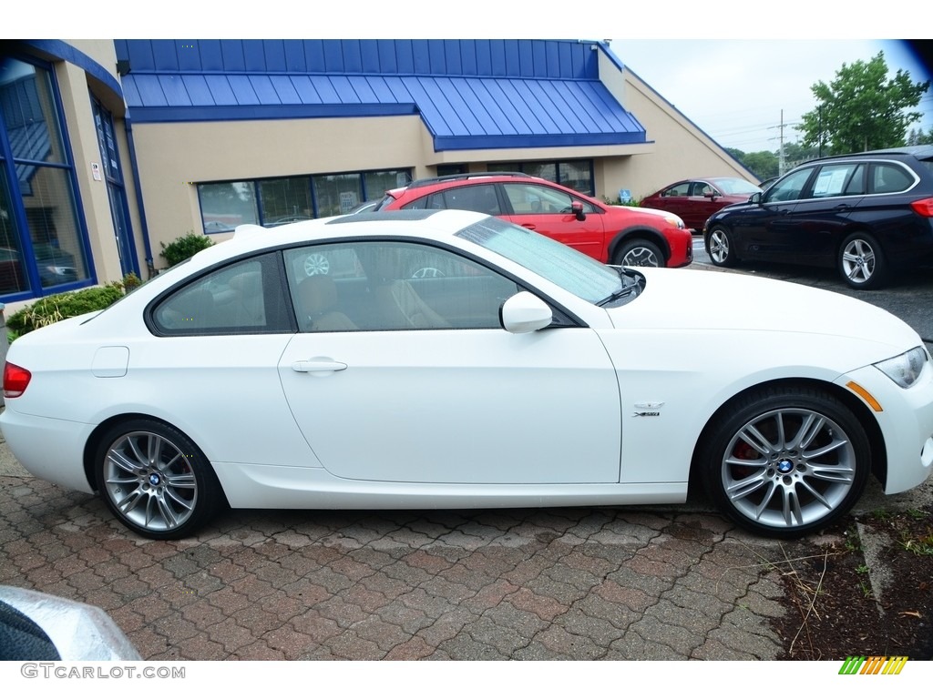 2010 3 Series 328i xDrive Coupe - Alpine White / Saddle Brown Dakota Leather photo #4