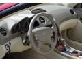 2005 Mercedes-Benz SL designo Sand/Black Interior Steering Wheel Photo
