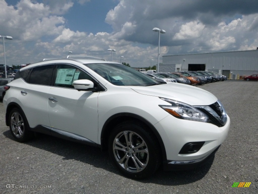 2016 Murano Platinum AWD - Pearl White / Mocha photo #1