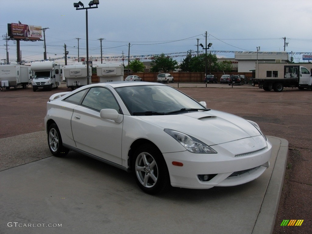 2003 Celica GT - Super White / Black/Black photo #7