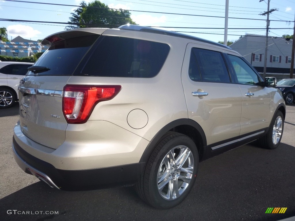 2017 Explorer Limited 4WD - White Gold / Medium Light Camel photo #5