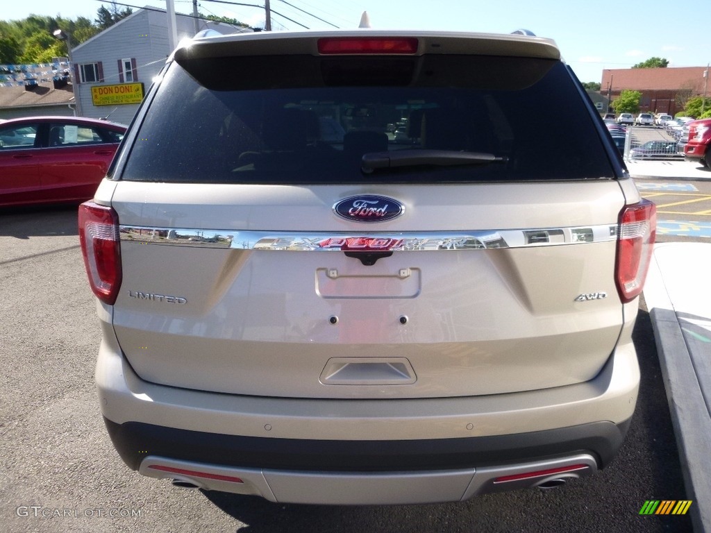 2017 Explorer Limited 4WD - White Gold / Medium Light Camel photo #6