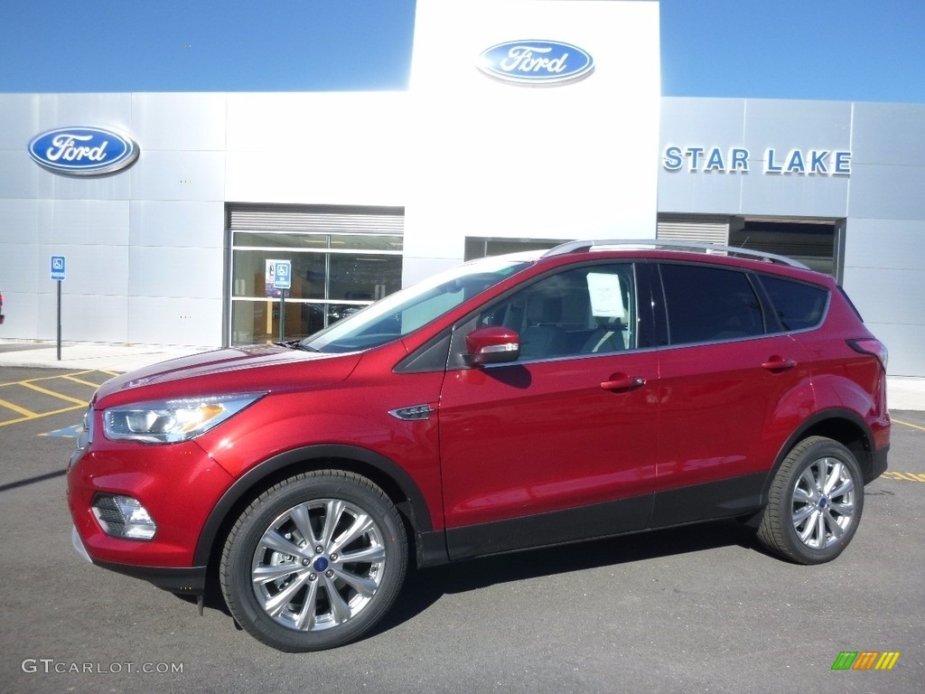 2017 Escape Titanium 4WD - Ruby Red / Medium Light Stone photo #1