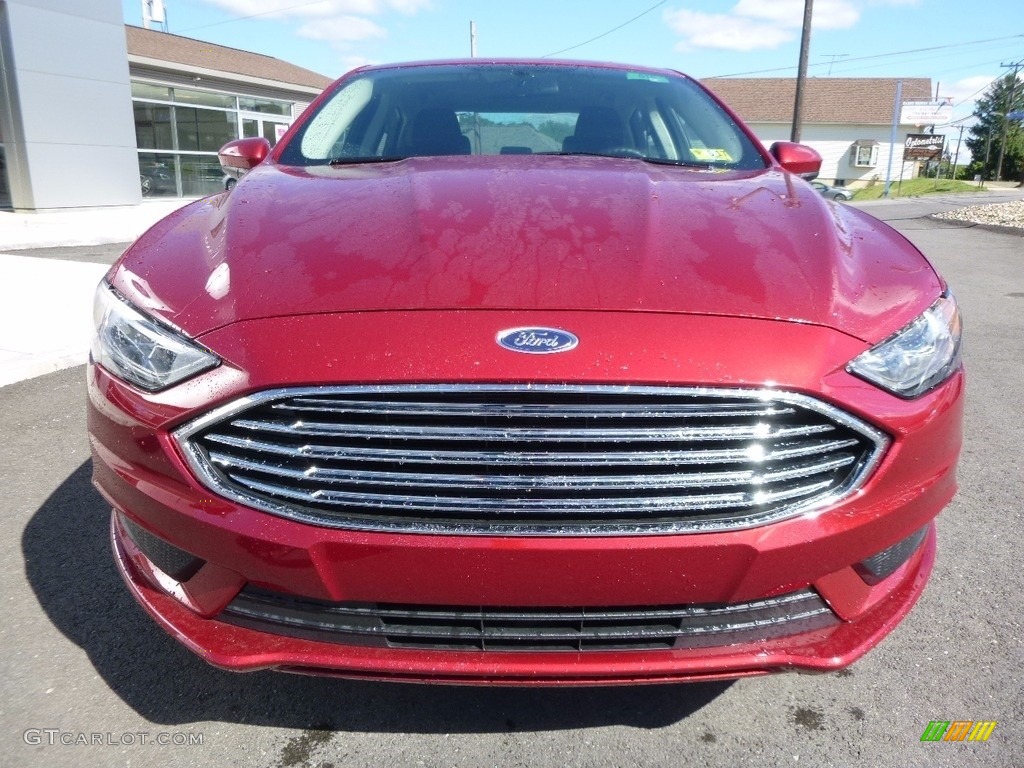 Ruby Red 2017 Ford Fusion SE Exterior Photo #114059630