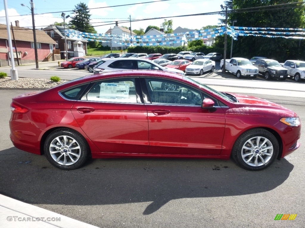 Ruby Red 2017 Ford Fusion SE Exterior Photo #114059680