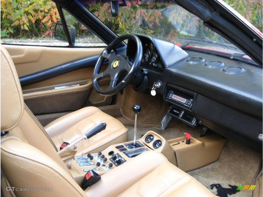 1985 Ferrari 308 GTS Quattrovalvole Tan Dashboard Photo #114061328