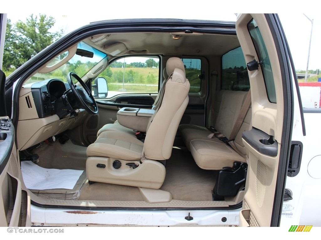 2007 F250 Super Duty XLT SuperCab 4x4 - Oxford White Clearcoat / Tan photo #11