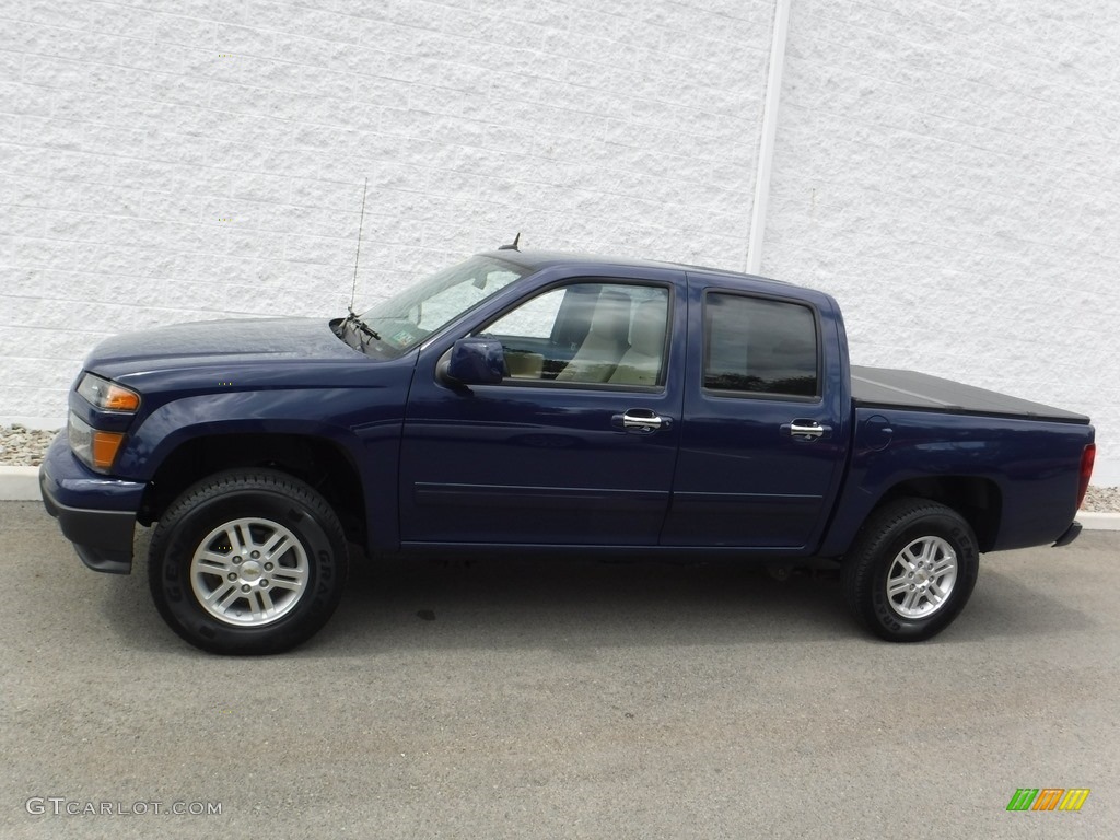 2012 Colorado LT Crew Cab 4x4 - Deep Navy / Ebony/Light Cashmere photo #2