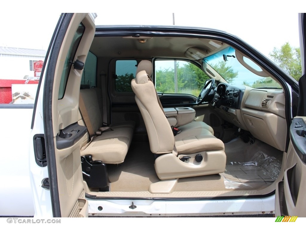 2007 F250 Super Duty XLT SuperCab 4x4 - Oxford White Clearcoat / Tan photo #30