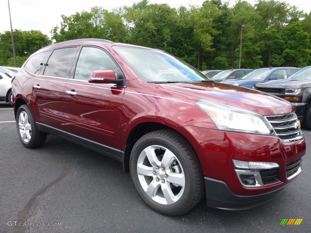 Siren Red Tintcoat 2017 Chevrolet Traverse LT AWD Exterior Photo #114065918