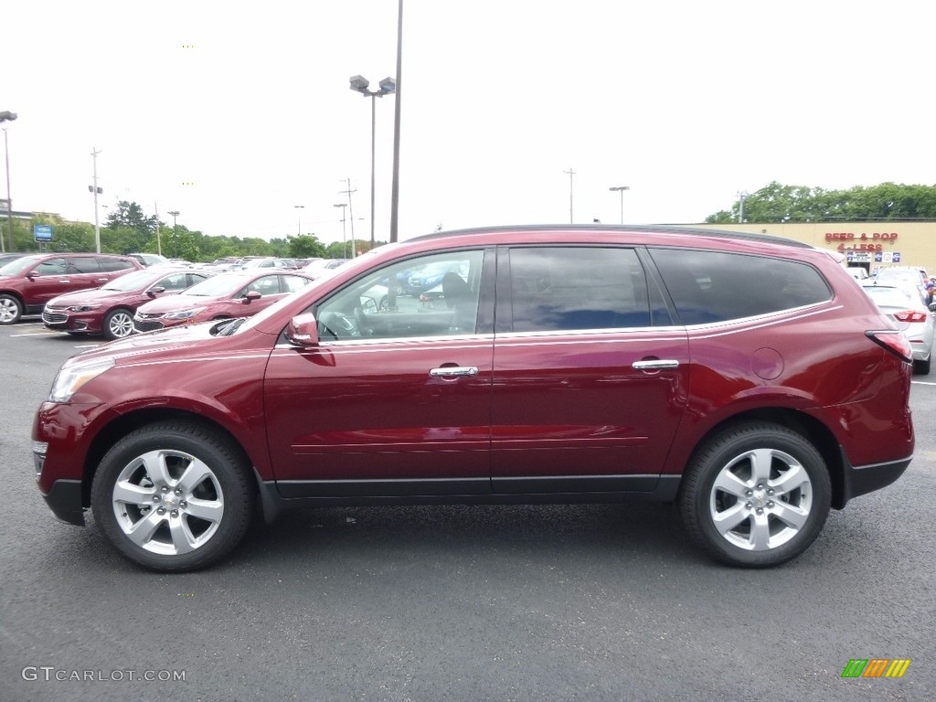 2017 Traverse LT AWD - Siren Red Tintcoat / Ebony photo #8