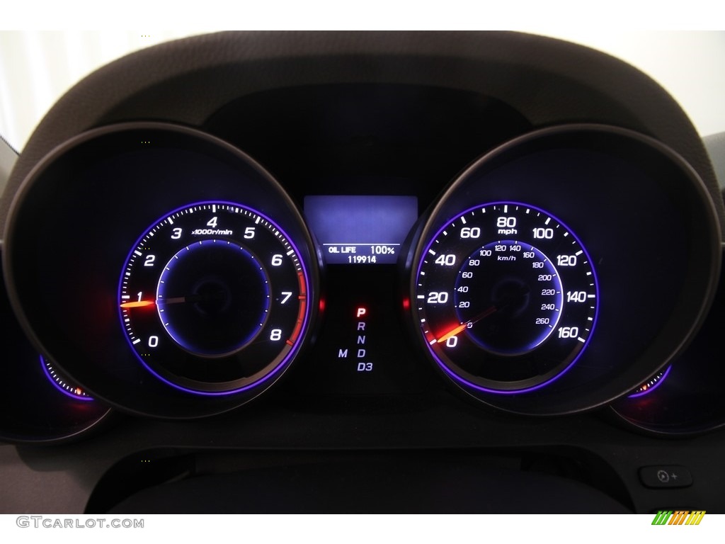 2007 MDX Technology - Steel Blue Metallic / Taupe photo #7