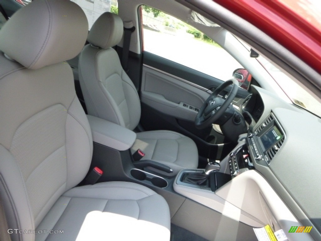2017 Elantra Limited - Red / Gray photo #3