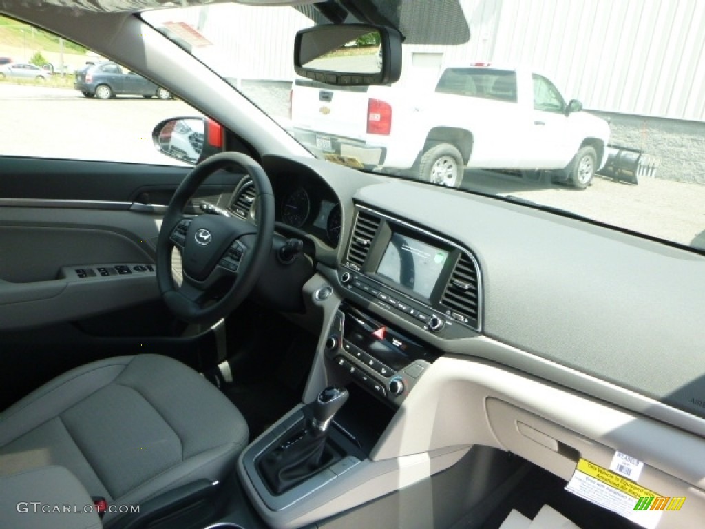 2017 Elantra Limited - Red / Gray photo #4