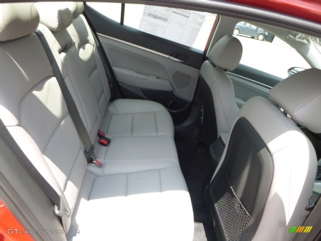 2017 Elantra Limited - Red / Gray photo #5