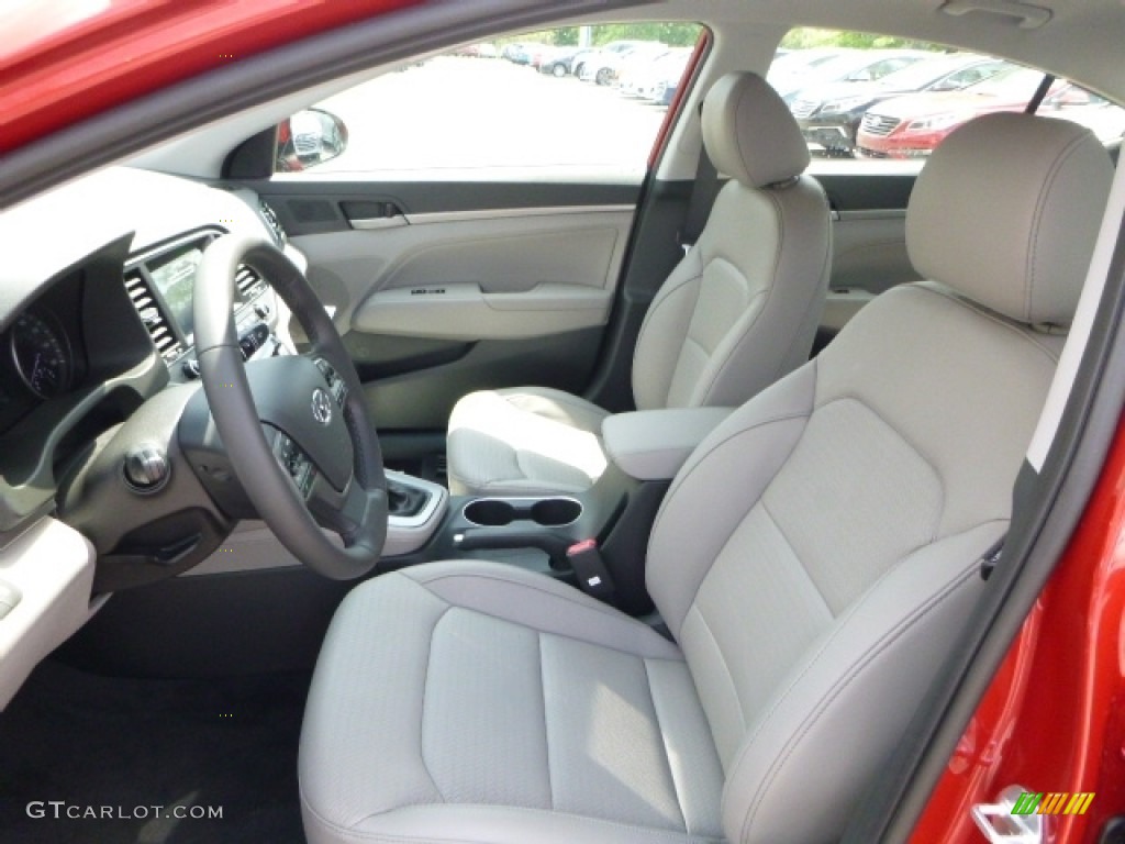 2017 Elantra Limited - Red / Gray photo #13