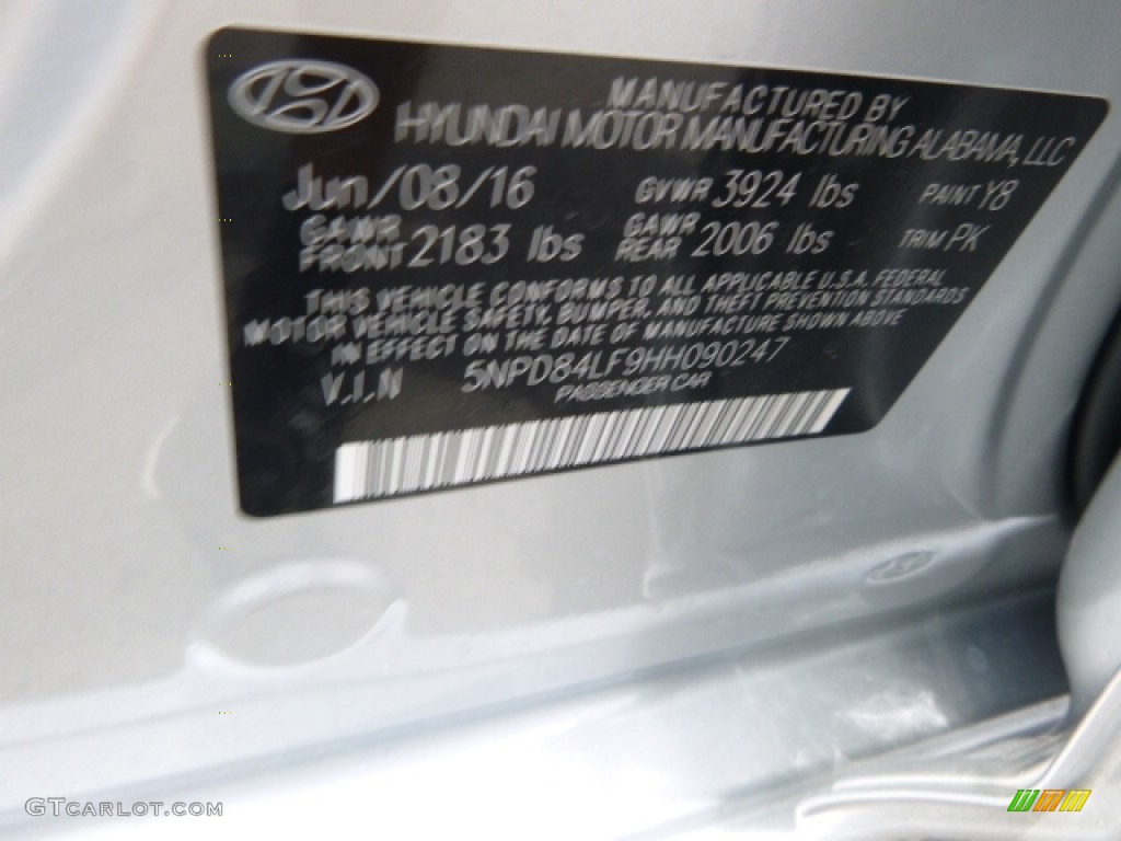 2017 Elantra SE - Silver / Gray photo #15