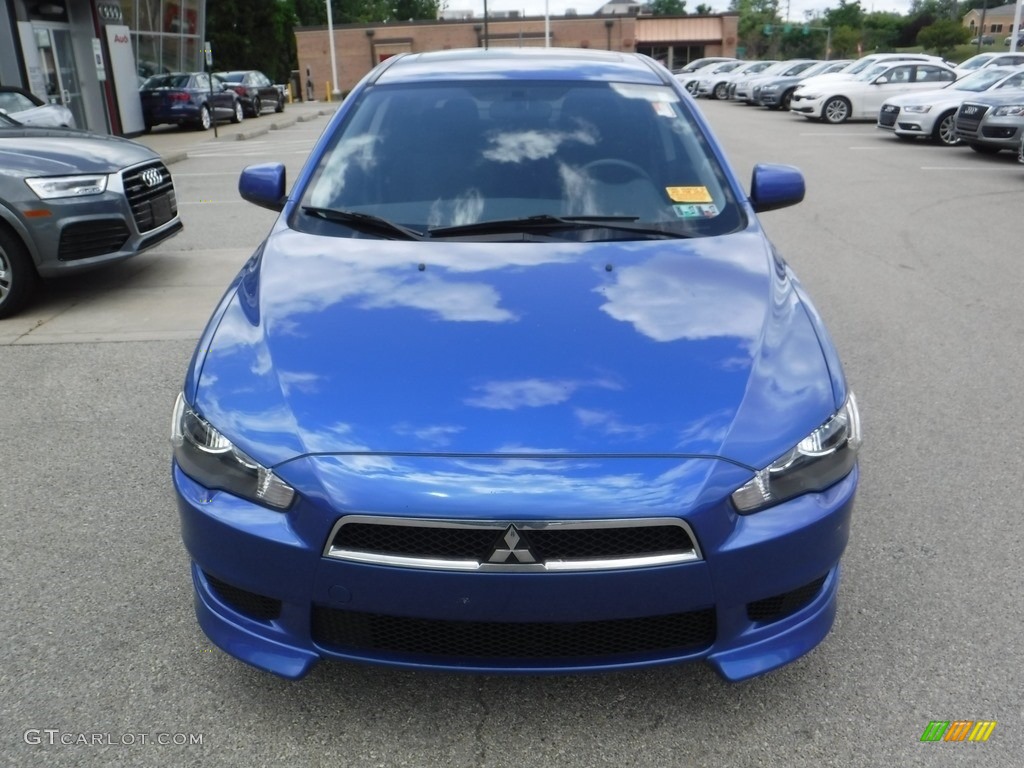 2011 Lancer ES - Octane Blue Pearl / Black photo #7