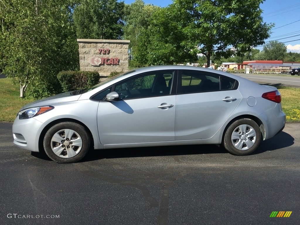 2016 Forte LX Sedan - Silky Silver / Black photo #1