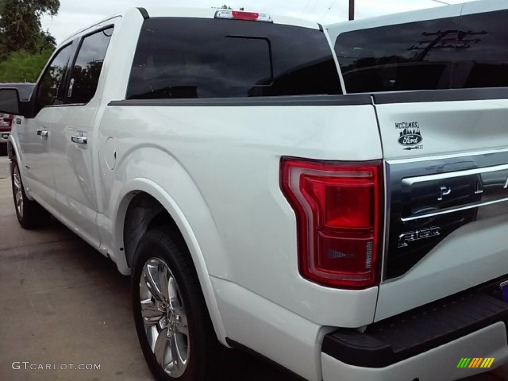 2016 F150 Platinum SuperCrew - White Platinum / Black photo #5