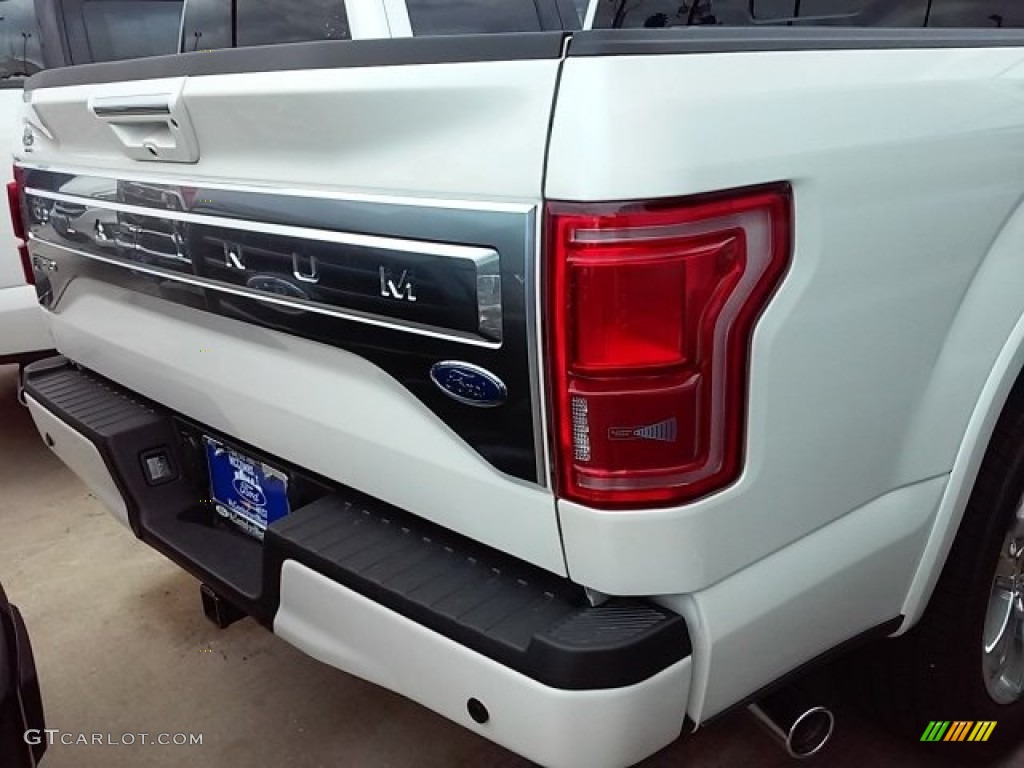 2016 F150 Platinum SuperCrew - White Platinum / Black photo #7