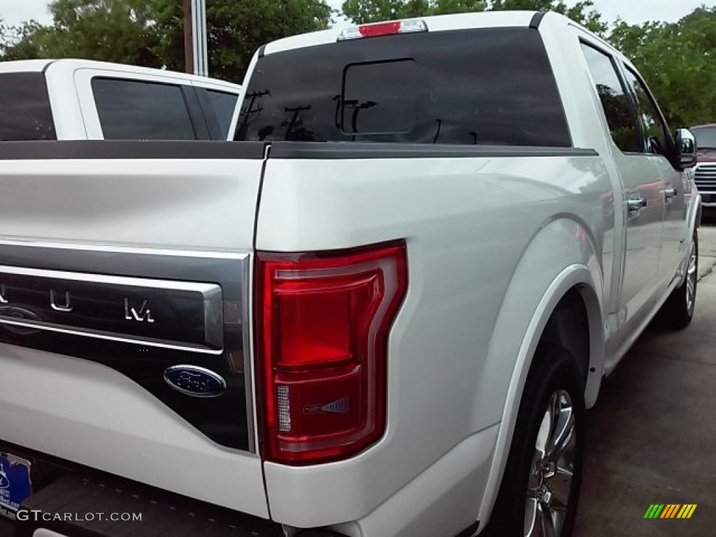 2016 F150 Platinum SuperCrew - White Platinum / Black photo #8