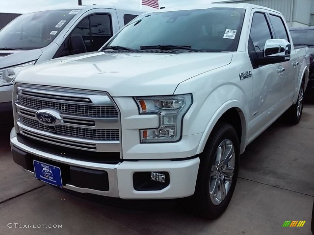 2016 F150 Platinum SuperCrew - White Platinum / Black photo #11